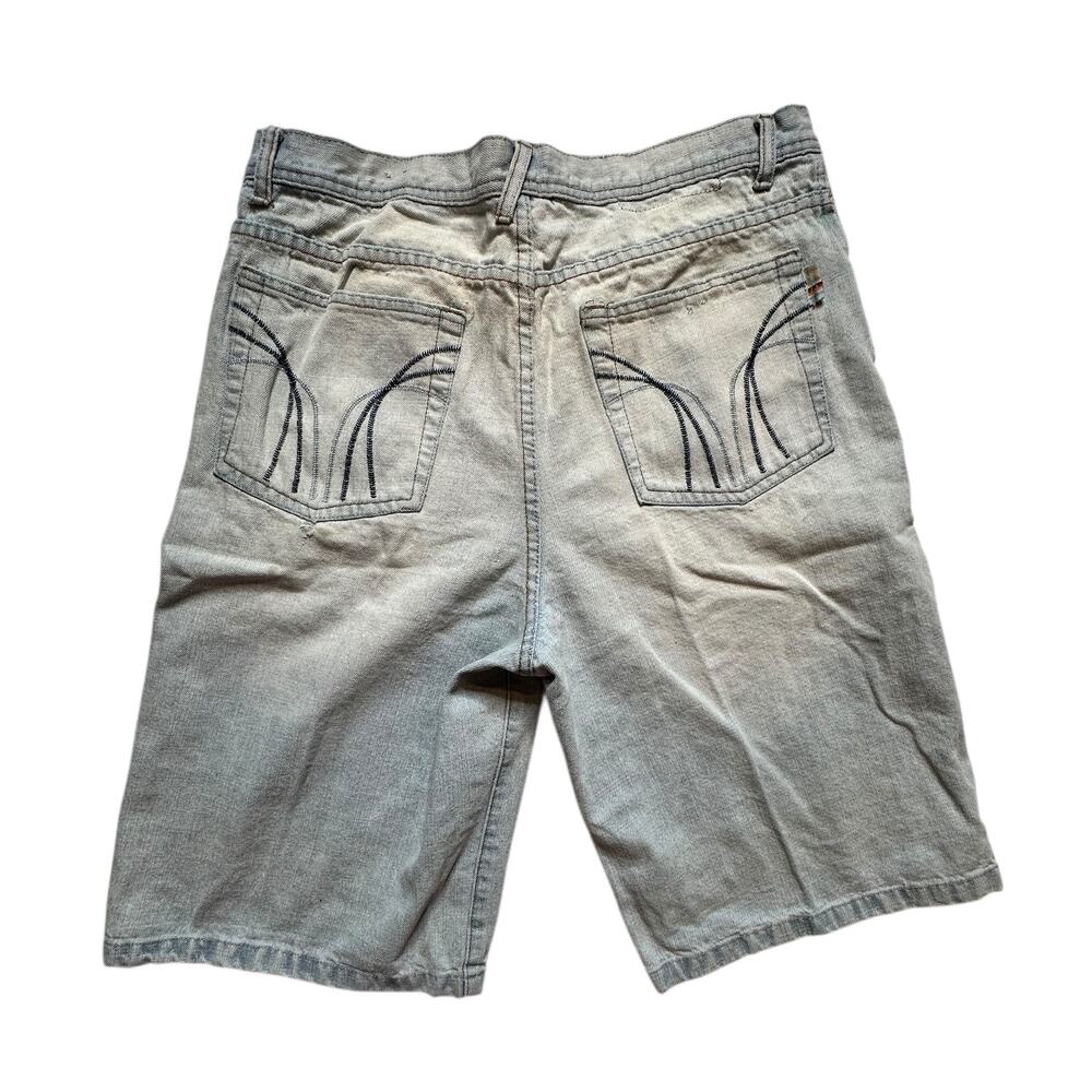 Y2K Baggy Southpole Style Skater Indigo Jean Shorts Size 34